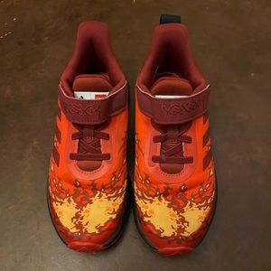 No box, used 1.5 size.  Excellent condition.  Ninjago adidas.